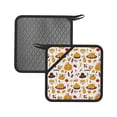 thumbnail image 1 of Disketp Thanksgiving Pot Holders Kitchen Insulation Mats Heat Resistant Pot-Holder Oven Anti-Scald Pads for Cooking Baking, 7.1*7.1inch, 1 of 8