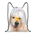 thumbnail image 1 of Disketp The Dog Is Sitting In A Bubble Bath Drawstring Backpack Drawstring Gym Bags Draw String Bags for Sports, Gym, Travel, Swimming, Beach-Small, 1 of 6