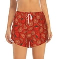 thumbnail image 1 of Disketp Tomatoes Print Women's Shorts Workout Shorts for Athletic Gym Running Shorts with Phone Pockets Small, 1 of 8