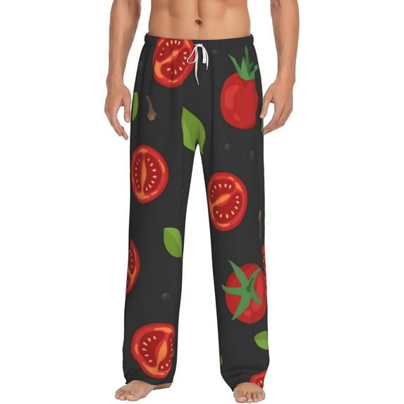 Disketp Tomatoes1 Men'S Pajama Pants - Ultra Soft Fleece Sleep And Lounge Pants (Size: S-Xxl)