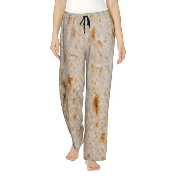 Disketp Tortilla for Women's Pajama Pants - Ultra Soft Fleece Sleep and Lounge Pants (Size: S-3XL)-Small