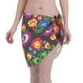 thumbnail image 1 of Disketp Traditional Floral Polish Women Swimsuit Cover Up Short Chiffon Summer Beach Sarong Bikini Wrap Skirt Bathing Suit, 1 of 7