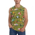 thumbnail image 1 of Disketp Transportation Prints Sleeveless Tshirts for Men, Muscle Shirts for Men Dry Fit Tank Top-Medium, 1 of 5