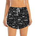 thumbnail image 1 of Disketp Travel The World Print Women's Shorts Workout Shorts for Athletic Gym Running Shorts with Phone Pockets X-Large, 1 of 8