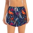 thumbnail image 1 of Disketp Tropical Flower Print Women's Shorts Workout Shorts for Athletic Gym Running Shorts with Phone Pockets Small, 1 of 8