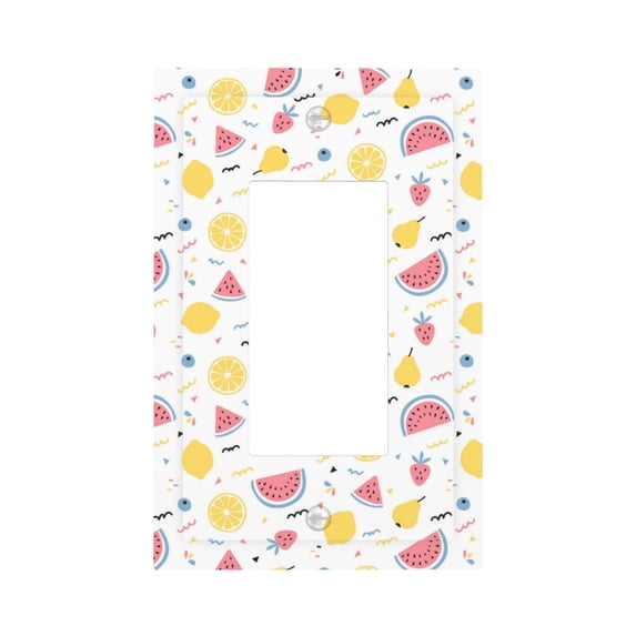 Disketp Tropical Fruit Decorative Light Switch or Outlet Wall Plate with Safety Cover-Style U