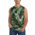 thumbnail image 1 of Disketp Tropical Palm Leaves1 Sleeveless Tshirts For Men, Muscle Shirts For Men Dry Fit Tank Top-Xx-Large, 1 of 8