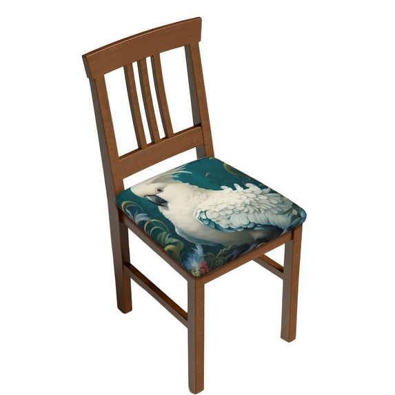 Disketp Tropical Parrot Floral Artwork for Square Chair Cushion Covers for Hotel, Bedroom, Office,Machine Washable-Six Piece