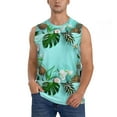 thumbnail image 1 of Disketp Tropical Pineapple Sleeveless Tshirts For Men, Muscle Shirts For Men Dry Fit Tank Top-Large, 1 of 8
