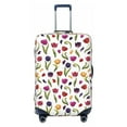 thumbnail image 1 of Disketp Tulips Flowers Elastic Travel Luggage Cover Travel Suitcase Protective Cover For Trunk Case Apply To 18''-32'' Suitcase Cover-X-Large, 1 of 7
