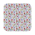 thumbnail image 1 of Disketp Tulips Flowers Funny Coasters,6 Pcs Leather Coasters with Holder, Perfect Housewarming Hostess Gifts,Protect Furniture from Water Marks Scratch and Damage, 1 of 1