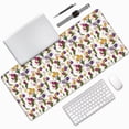 thumbnail image 1 of Disketp Tulips Flowers Gaming Mouse Mat Long Extended Mouse Pad Desk Mat Non-Slip Rubber Mice Pads Stitched Edges(315.5 x 16 x 0.12 Inches), 1 of 8