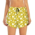 thumbnail image 1 of Disketp Tulips Flowers Print Women's Shorts Workout Shorts for Athletic Gym Running Shorts with Phone Pockets Large, 1 of 8