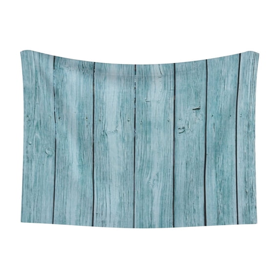 Disketp Turquoise Wooden1 Dog Blanket/Bed Cover for Dogs and Cats,Puppy Essentials-Large