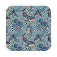 thumbnail image 1 of Disketp Underwater Animals And Flowers Funny Coasters,4 Pcs Leather Coasters With Holder, Perfect Housewarming Hostess Gifts,Protect Furniture From Water Marks Scratch And Damage, 1 of 9