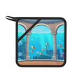 thumbnail image 1 of Disketp Underwater Aquarium Arches Pot Holders Kitchen Insulation Mats Heat Resistant Pot-Holder Oven Anti-Scald Pads for Cooking Baking, 7.1*7.1inch, 1 of 8