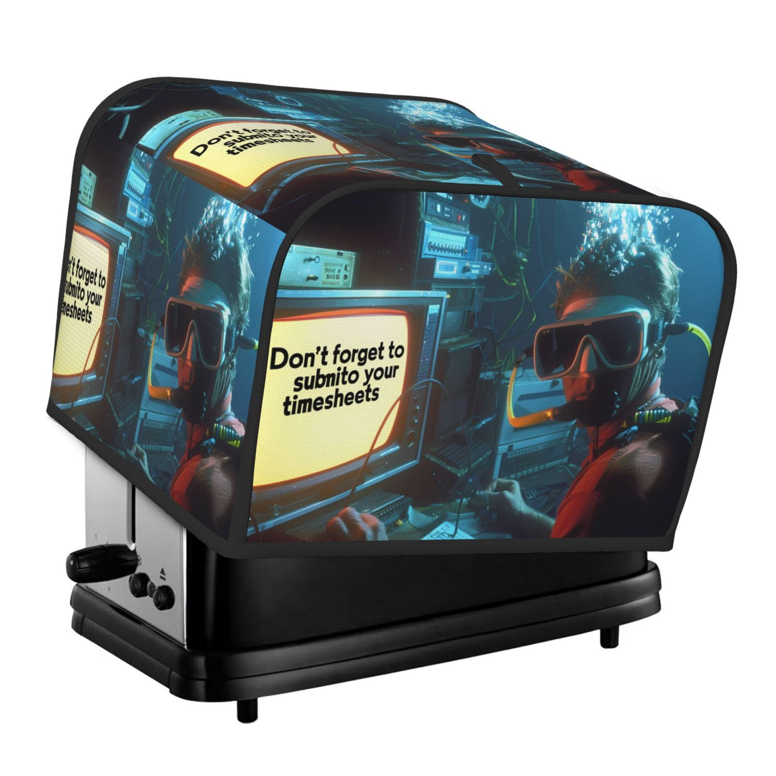 Disketp Underwater Office Diver 4 slice Toaster Cover, Four Slice ...