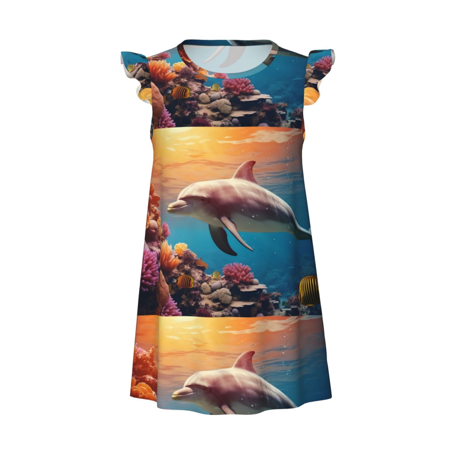 2 Piece Girls Dolphin Pajamas