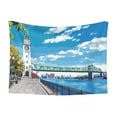 thumbnail image 1 of Disketp Urban Riverside Clock Tower Dog Blanket/Bed Cover for Dogs and Cats,Puppy Essentials-Small, 1 of 8