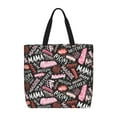 thumbnail image 1 of Disketp Various Languages Mother Canvas Tote Bag,Women Shoulder Bag Crossbody Handbag with Zipper Closure, 1 of 8