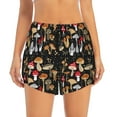 thumbnail image 1 of Disketp Various Mushrooms Print Women's Shorts Workout Shorts for Athletic Gym Running Shorts with Phone Pockets Large, 1 of 8