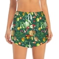 thumbnail image 1 of Disketp Vegan Print Women's Shorts Workout Shorts for Athletic Gym Running Shorts with Phone Pockets Medium, 1 of 8