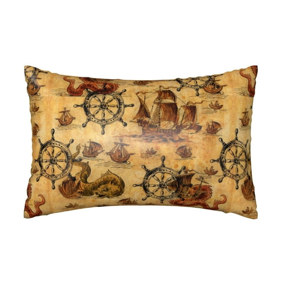Disketp Vintag Ancient Sailboats Satin Pillowcase For Hair And Skin - Satin Pillow Cases Standard Size 20x30 Inches With Zipper,Gifts For Women Men