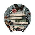 thumbnail image 1 of Disketp Vintage Art Butterfly Flower Ceramic Plate Dinner Plates Bone China Decorative Plates Art Ceramic Ornaments for Wall Hanging Decoration -6in, 1 of 6