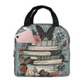 thumbnail image 1 of Disketp Vintage Art Butterfly Flower Lunch Bag for Women Men, Leakproof Thermal Cooler Sack Food Handbags Case High Capacity forTravel Work School Picnic, 1 of 5
