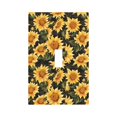 thumbnail image 1 of Disketp Vintage Black Plaid Sunflower Decorative Light Switch or Outlet Wall Plate with Safety Cover-Style T, 1 of 6