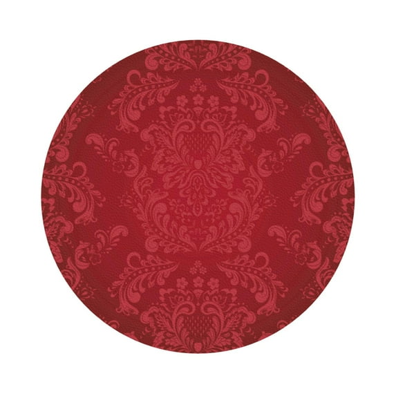 Disketp Vintage Burgundy Funny Coasters,6 Pcs Leather Coasters With Holder, Perfect Housewarming Hostess Gifts,Protect Furniture From Water Marks Scratch And Damage