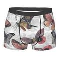 thumbnail image 1 of Disketp Vintage Butterflies Men'S Boxer Briefs,Soft And Breathable Cotton Underwear With Comfortflex Waistband, 1 of 9