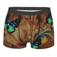 thumbnail image 1 of Disketp Vintage Butterfly Green Men'S Boxer Briefs,Soft And Breathable Cotton Underwear With Comfortflex Waistband, 1 of 9