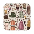 thumbnail image 1 of Disketp Vintage Coffee Funny Coasters,6 Pcs Leather Coasters With Holder, Perfect Housewarming Hostess Gifts,Protect Furniture From Water Marks Scratch And Damage, 1 of 9
