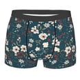 thumbnail image 1 of Disketp Vintage Floral Men's Boxer Briefs,Soft and Breathable Cotton Underwear with ComfortFlex Waistband, 1 of 7
