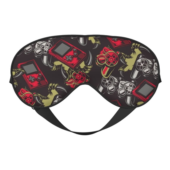 Disketp Vintage Gaming Print Sleep Mask-Eye Mask for Sleeping,Comfortable & Super Soft Eye Mask with Adjustable Strap,Travel Eye Mask