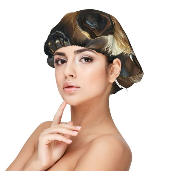 Disketp Vintage Gentleman Duck Adjustable Sleeping Hair Cap, Hairband Sleeping Cap Turban, Unisex, Available for Curly and Straight Hair