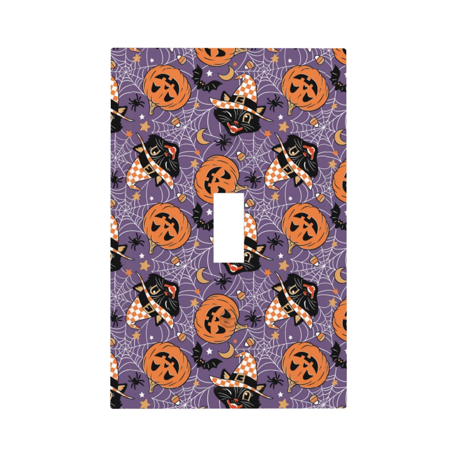 Disketp Vintage Halloween Black Cat Decorative Light Switch or Outlet