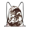 thumbnail image 1 of Disketp Vintage Husky Dog Drawstring Backpack Drawstring Gym Bags Draw String Bags for Sports, Gym, Travel, Swimming, Beach-Medium, 1 of 6