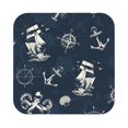 thumbnail image 1 of Disketp Vintage Marine Funny Coasters,6 Pcs Leather Coasters With Holder, Perfect Housewarming Hostess Gifts,Protect Furniture From Water Marks Scratch And Damage, 1 of 9