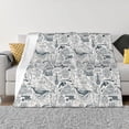thumbnail image 1 of Disketp Vintage Sailboats Flannel Blankets - Thick and Warm Blanket for Winter, Soft Fuzzy Plush King Blanket for All Seasons60"x50", 1 of 6