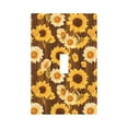 thumbnail image 1 of Disketp Vintage Wood Grain Sunflower A Decorator Light Switch or Receptacle Outlet Wall Plate Decorator Wall Plate Child Safe Outlet Cover-Style T, 1 of 6