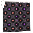 thumbnail image 1 of Disketp Vinyl Records Musical Notes Stall Fabric Shower Curtain Liner Waterproof - 72" x 72", Lightweight Stall Size Shower Curtain Machine Washable - 60x72, 1 of 5