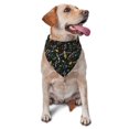 thumbnail image 1 of Disketp Wasp and Florals Dog Bandanas 1PC Triangle Adjustable Puppy Bandana Bib Handkerchief for Large Medium Girl Dogs Pets Gift, 1 of 6