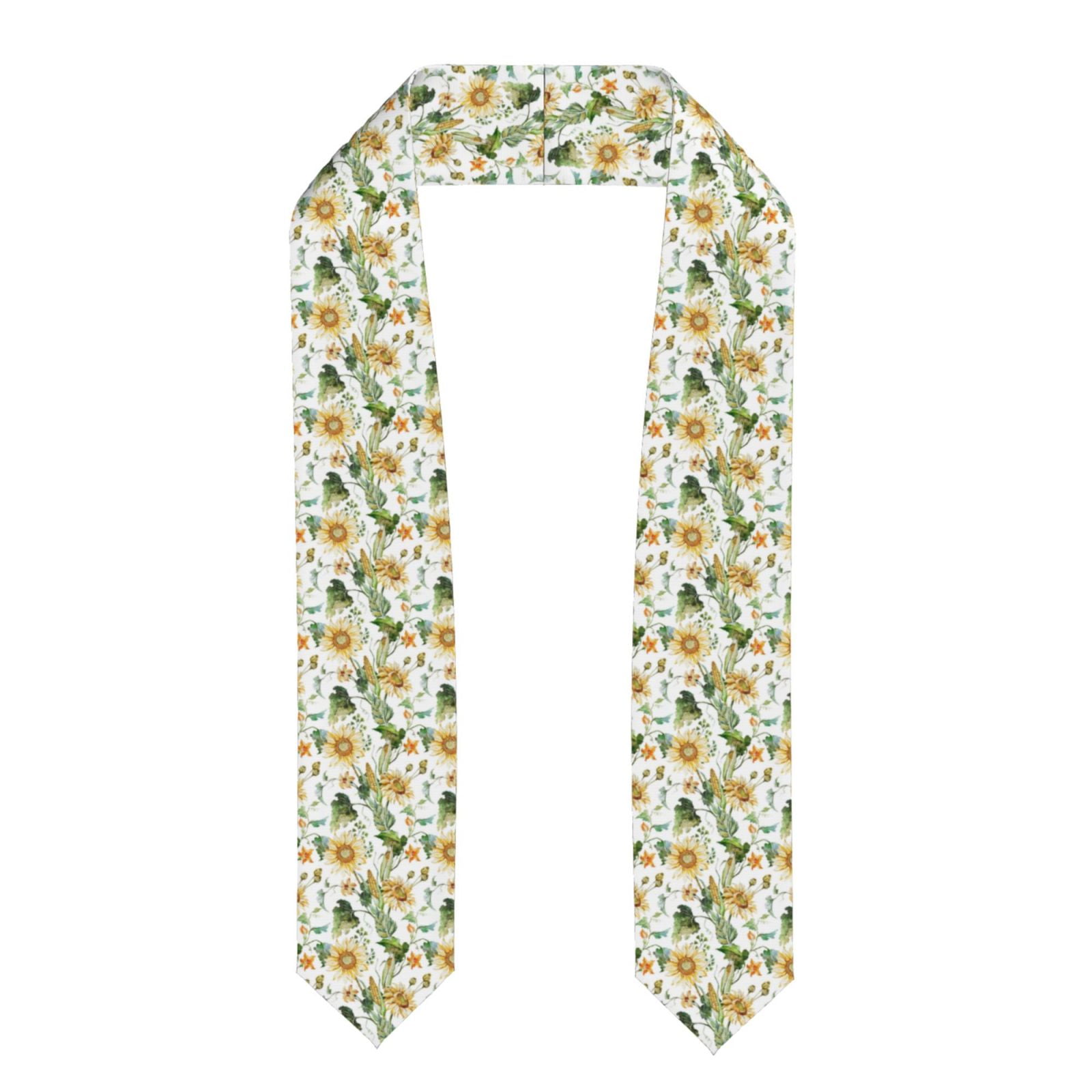 Disketp Watercolor Bright Sunflowers Graduation Stole Class of 2024 ...