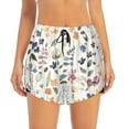 thumbnail image 1 of Disketp Watercolor Floral Print Women's Shorts Workout Shorts for Athletic Gym Running Shorts with Phone Pockets Medium, 1 of 8