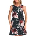 thumbnail image 1 of Disketp Watercolor Floral for Women's Sleeveless Dress Womens Summer Dresses Beach Casual Loose Dress, 1 of 7