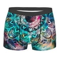 thumbnail image 1 of Disketp Watercolor Mandala Men'S Boxer Briefs,Soft And Breathable Cotton Underwear With Comfortflex Waistband, 1 of 9