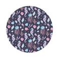 thumbnail image 1 of Disketp Watercolor Marine Animals Funny Coasters,6 Pcs Leather Coasters With Holder, Perfect Housewarming Hostess Gifts,Protect Furniture From Water Marks Scratch And Damage, 1 of 9