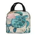 thumbnail image 1 of Disketp Watercolor Sea Turtle Lunch Bag for Women Men, Leakproof Thermal Cooler Sack Food Handbags Case High Capacity forTravel Work School Picnic, 1 of 5